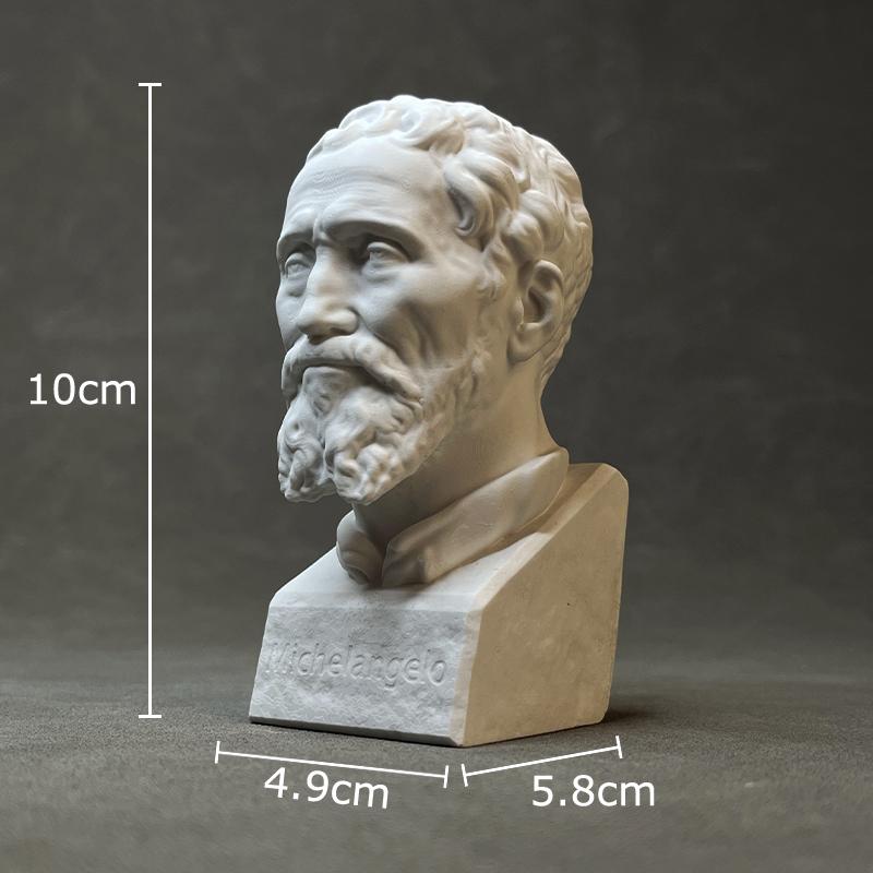 

Michelangelo Figures Plaster Statue Desk Decoration Ornaments Characters Sculpture Sketching Practice Coloring Teaching Tool