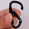 D Ring Clip Aluminum Alloy D Ring Spring Snap D Clip Metal Carabiner Travel Carabiner Backpack Carabiner Camping Accessories