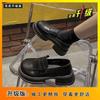British style small leather shoes women's summer new super fire fashion versatile thick sole square head retro