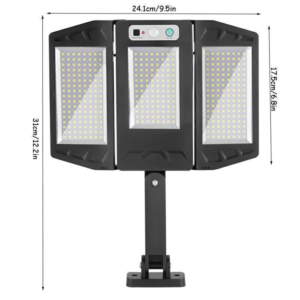 990000lm Solar Led Street Light With Pir Motion Sensor Ip65 Weatherproof Lamp For Garden Outside Patio