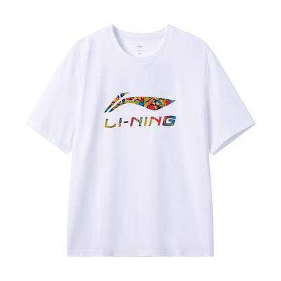 Casual Loose Fit Round Neck Fashion Logo Short Sleeve T-Shirt Men Tops White AHSW843-4