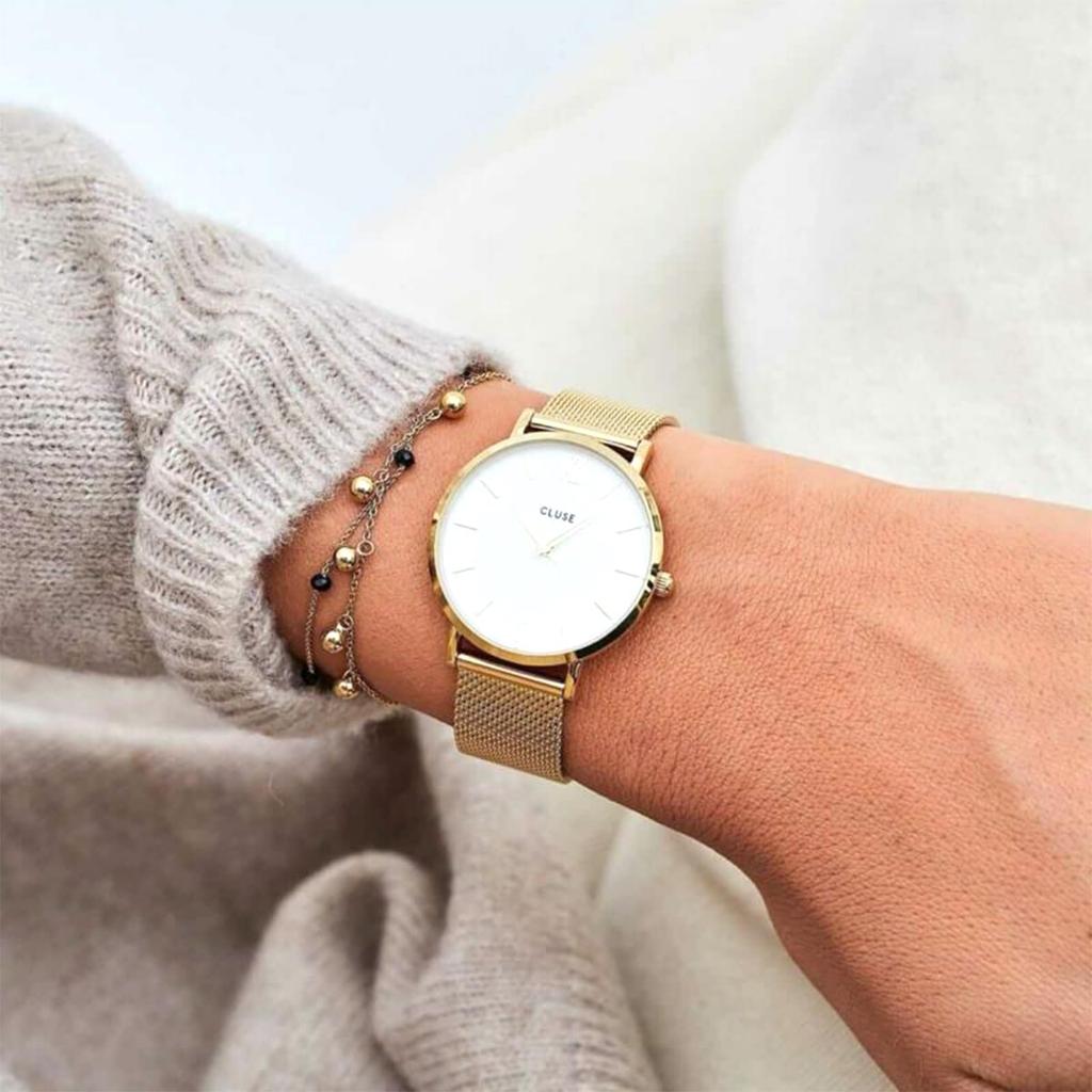 Cruz Minuit CW0101203007 Gold Watch Women's