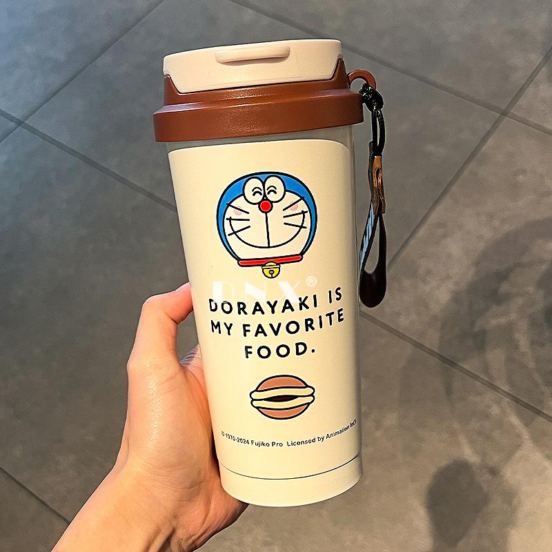 Doraemon Stainless Steel Thermos Cup Student Portable Water Cup Office Coffee Cup Cartoon Cute Straight Drink Cup