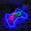 Game Pad Neon Signs LED Night Light, USB Powered Atmosphere Lighting, For Game Birthday Gift Garden E-sports Decor Camping