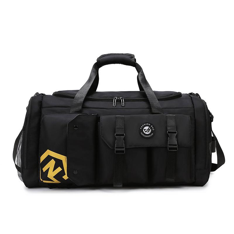 

Large-capacity Travel Bag, Trendy Double-back Sports Bag for Men and Women, Thickened and Wear-resistant Business Trip Luggage Bag average size