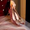 High-heeled Women's Anti-slip Single New Wedding Shoes, Bridesmaid Shoes