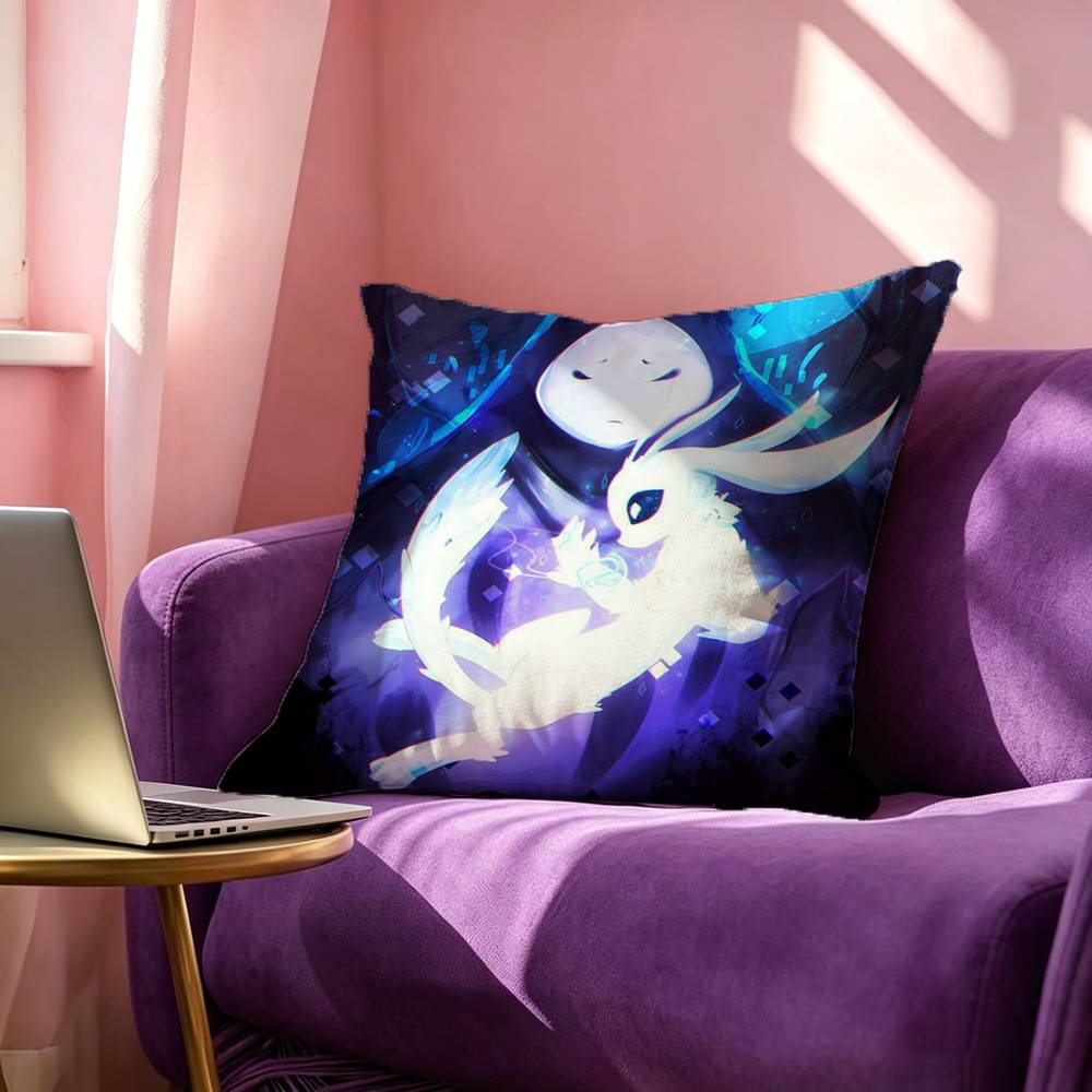 Game OOri and the Blind Forest Anime Square DoubleSided printed Pillow Case Bedroom Bedside Pillow Sofa Cushion Cover