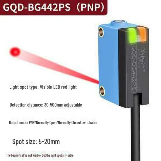 Square Photoelectric Sensor with Diffuse and Mirror Reflection - E3Z-D61/D62/R61