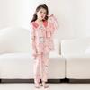 New Pure Cotton Children's Cardigan Pajama Set - Short Sleeve, Loose Fit for Boys & Girls