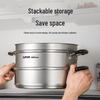 SUPOR 304 Stainless Steel Double-Layer Steamer Pot
