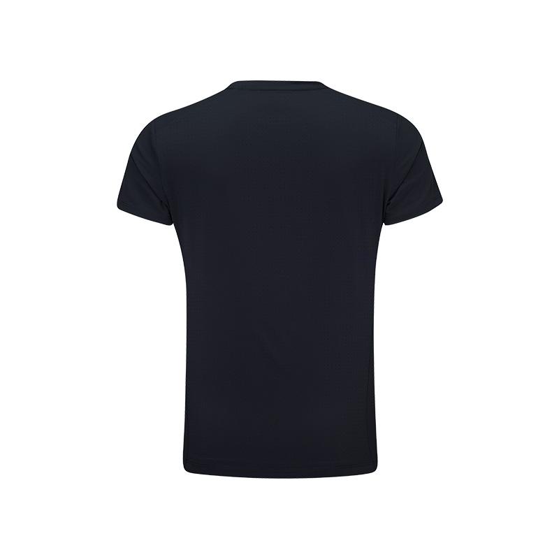 Li Ning Table Tennis Series Glory National Flag Breathable Lightweight Slim Fit Sports Casual T-Shirt Women Tops Deep-Dark-Blue ATSW070-1