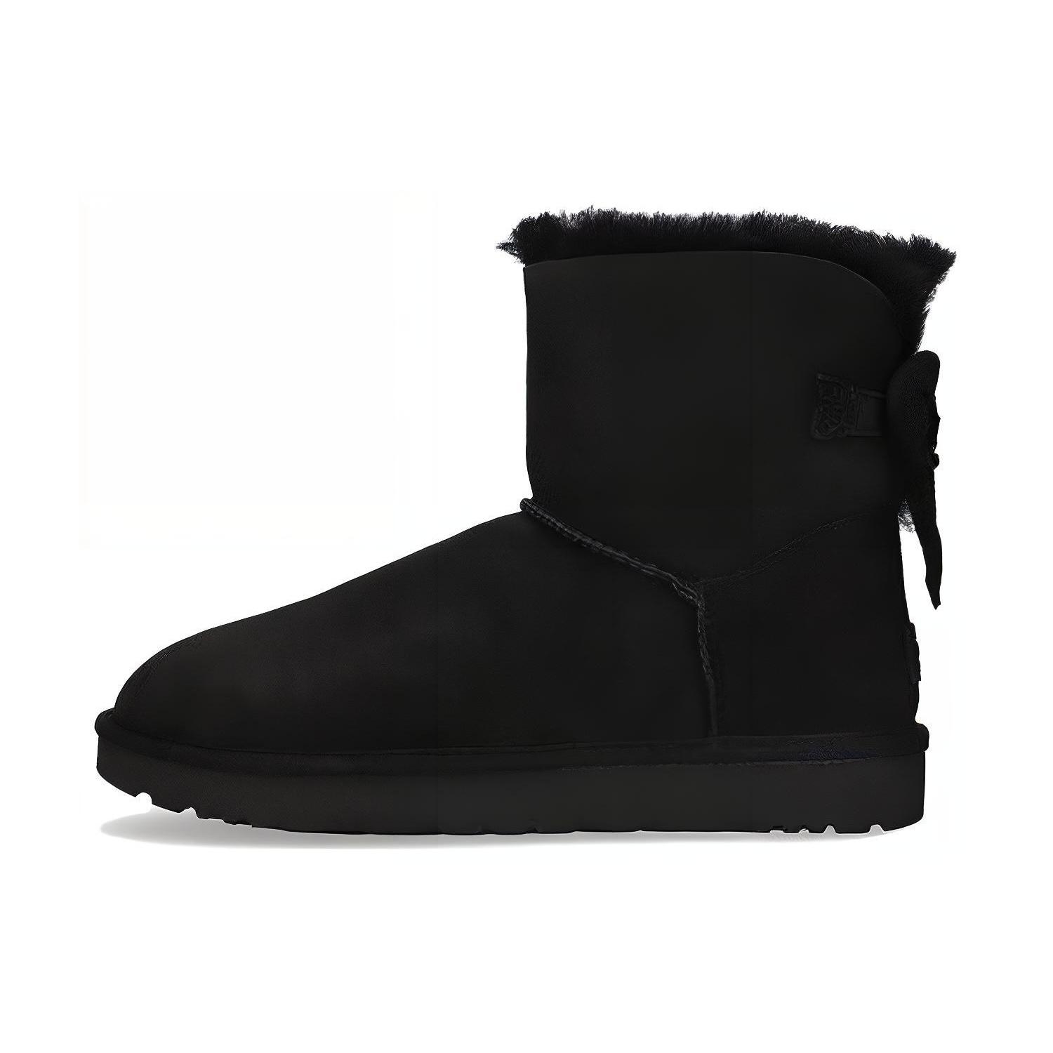 (WMNS) UGG Mini Bailey Fluff Bow Women s 1123635-BLK EU 36