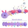 Baby Musical Caterpillar Plush Toy with Crinkles and Rattles Sensory Learning Toy for 0+ Months Infants Newborn Boys and Girls