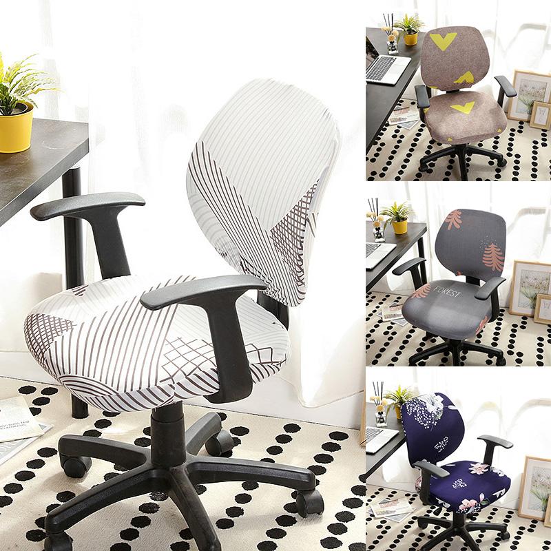 1SET Split Seat Cover High Elastic Armchair Slipcovers Removable Universal Anti-dust Computer Chair Cover Stretch Spandex