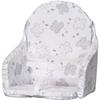 Chair Cushion with Straps - - Central Foam Plate - Silver Rabbit Pattern