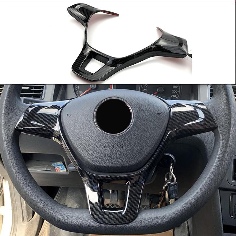 Car accessories Steering Wheel trim For Volkswagen Jetta Golf Sportsvan Golf 7 Polo Caddy Amarok Lavida Passat Tiguan Touran up!