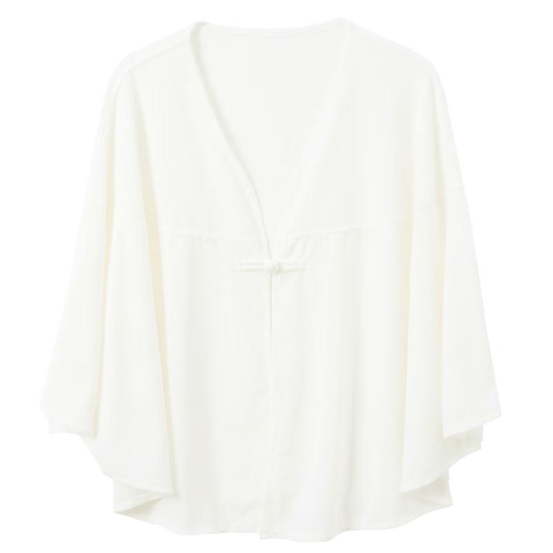Sancai New Chinese Style Jacquard Cape Shawl One Size