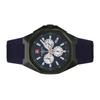 Swiss Alpine Military Typhoon Chrono Polyurethene Strap Blue Dial Quartz 7005.9875 100M Men's Watch
