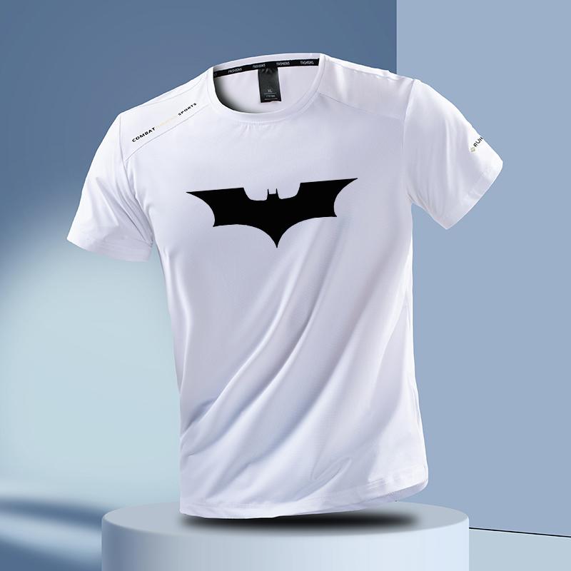 Men's Running Quick Drying T-shirts Breathable Hiking Fishing Tees Soft Outdoor Sports Short Shirt Summer
