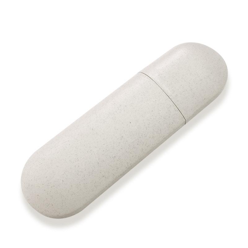 

1Pcs Toothbrush Box Travel Portable Toothbrush Toothpaste Holder Storage Box Case Pencil Container Toothbrush Holder DropShipping бежевый