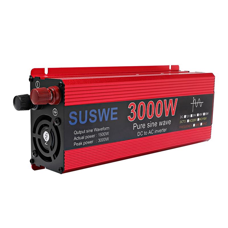 Pure Sine Wave Inverter 12V/24V To 220V for Cars and Trucks with Digital Display