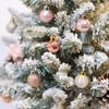33Pcs/Box 3CM Light Gold + Pink Christmas Balls Christmas Tree Decorations Christmas Tree Ornaments Christmas Decorations Balls