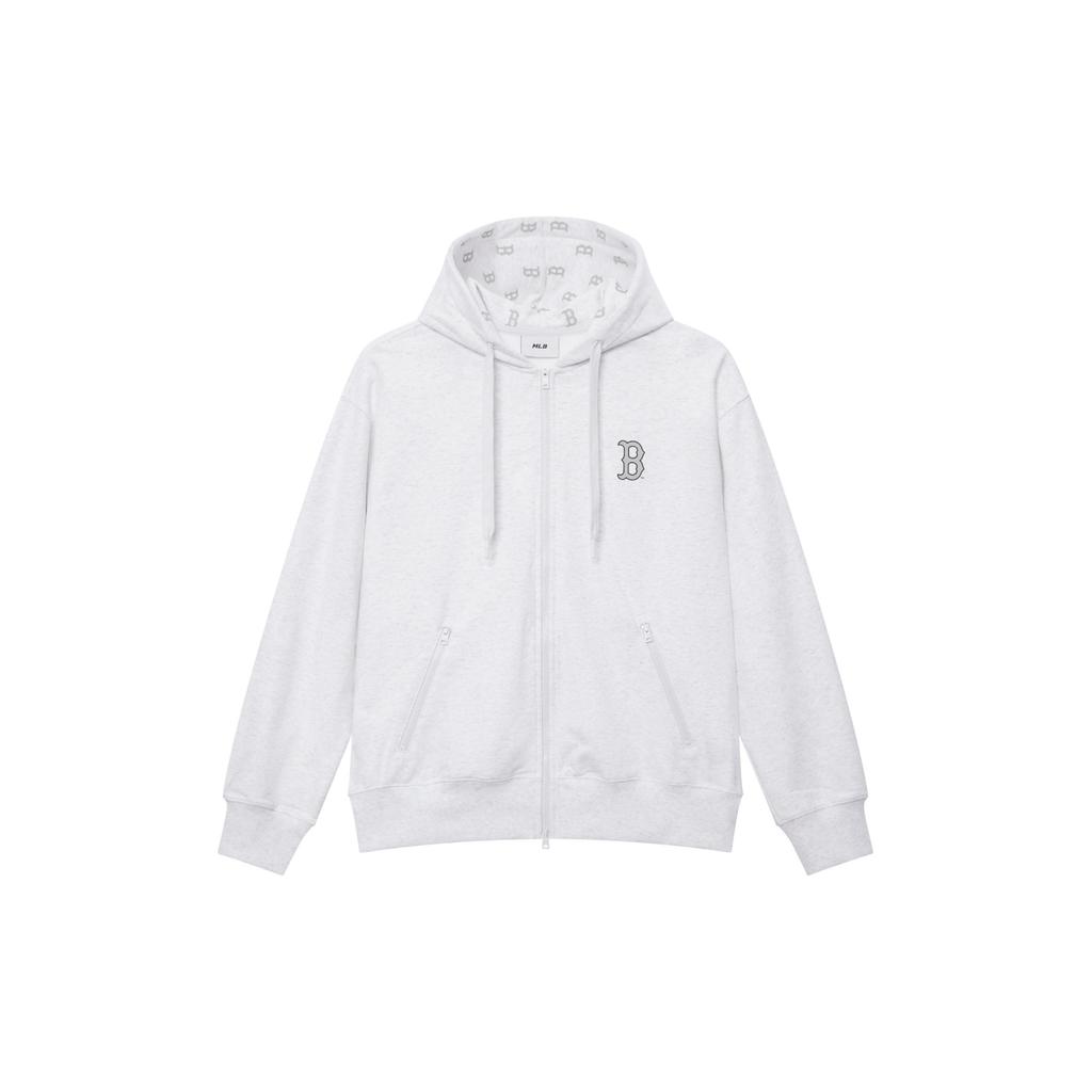 MLB MONOGRAM Collection Boston Red Sox SS25 Sweatshirt Unisex Light Heather Gray 3ATRM0451-43MGL
