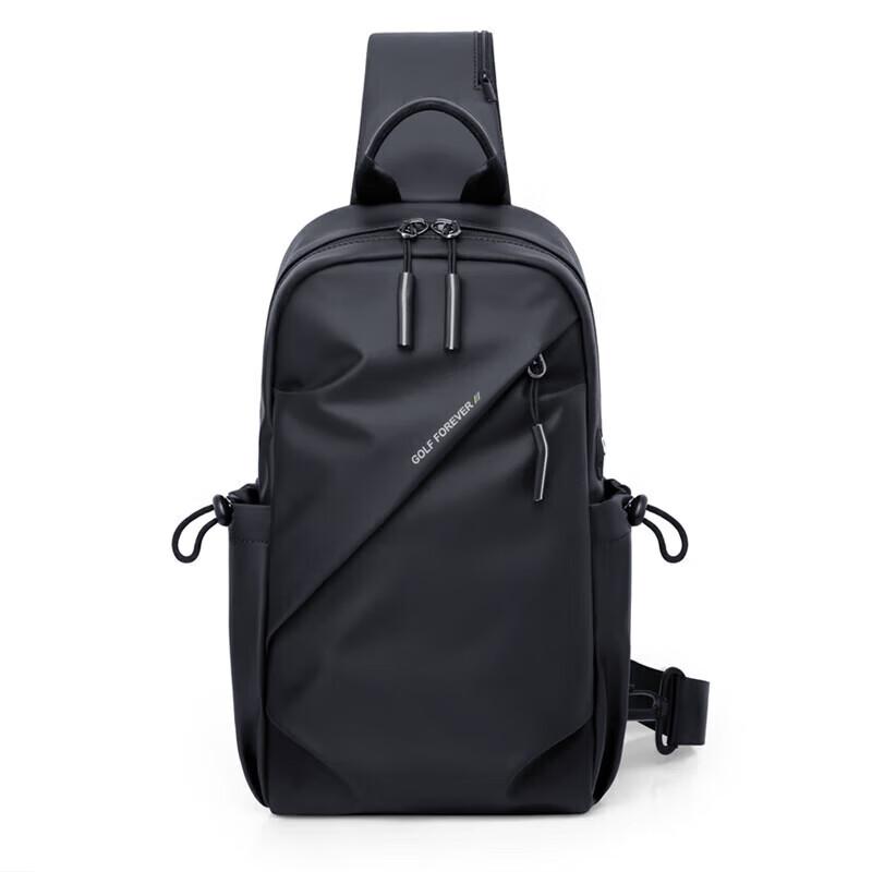 

GOLF Chest Bag, Crossbody Bag, Casual Shoulder Bag, IPad and Phone Bag, Running Bag, Cycling Bag, Black чорний
