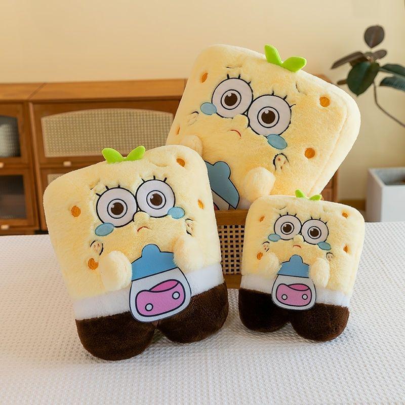 SpongeBob & Patrick Star Plush Toy Cushion - Interactive Claw Machine Doll 25 cm