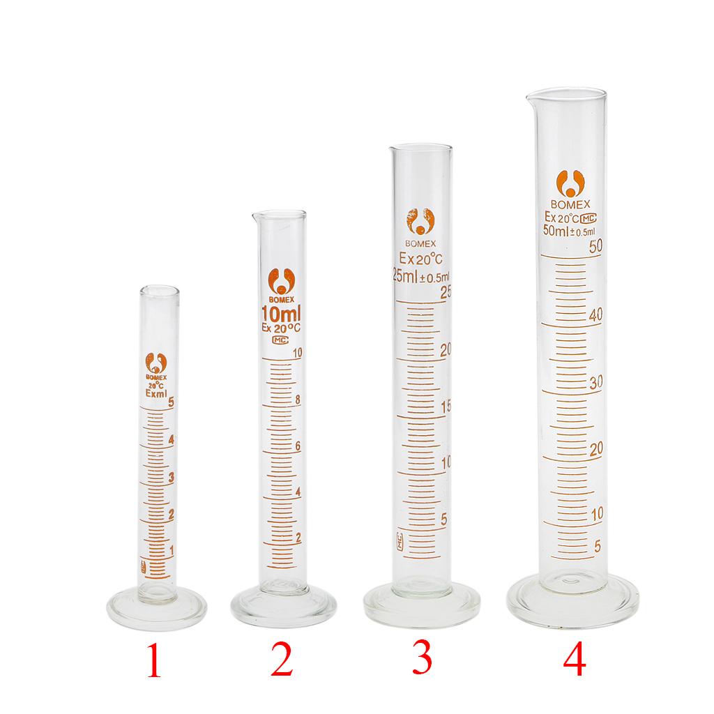 Glass Measuring Cylinder Laboratory, 5ml,