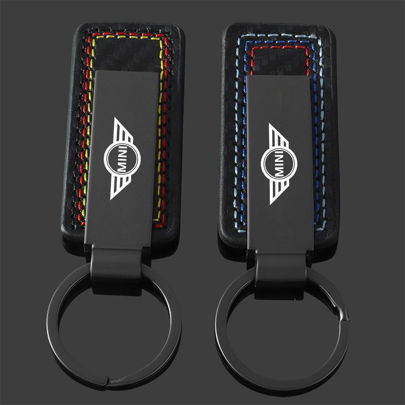 Metal Car Keychain Three Colors Anti-lost Key Chain Keyrings Holder For BMW Mini Cooper One JCW F54 F55 F56 F57 F60 R50 R52 R53 ydbn48