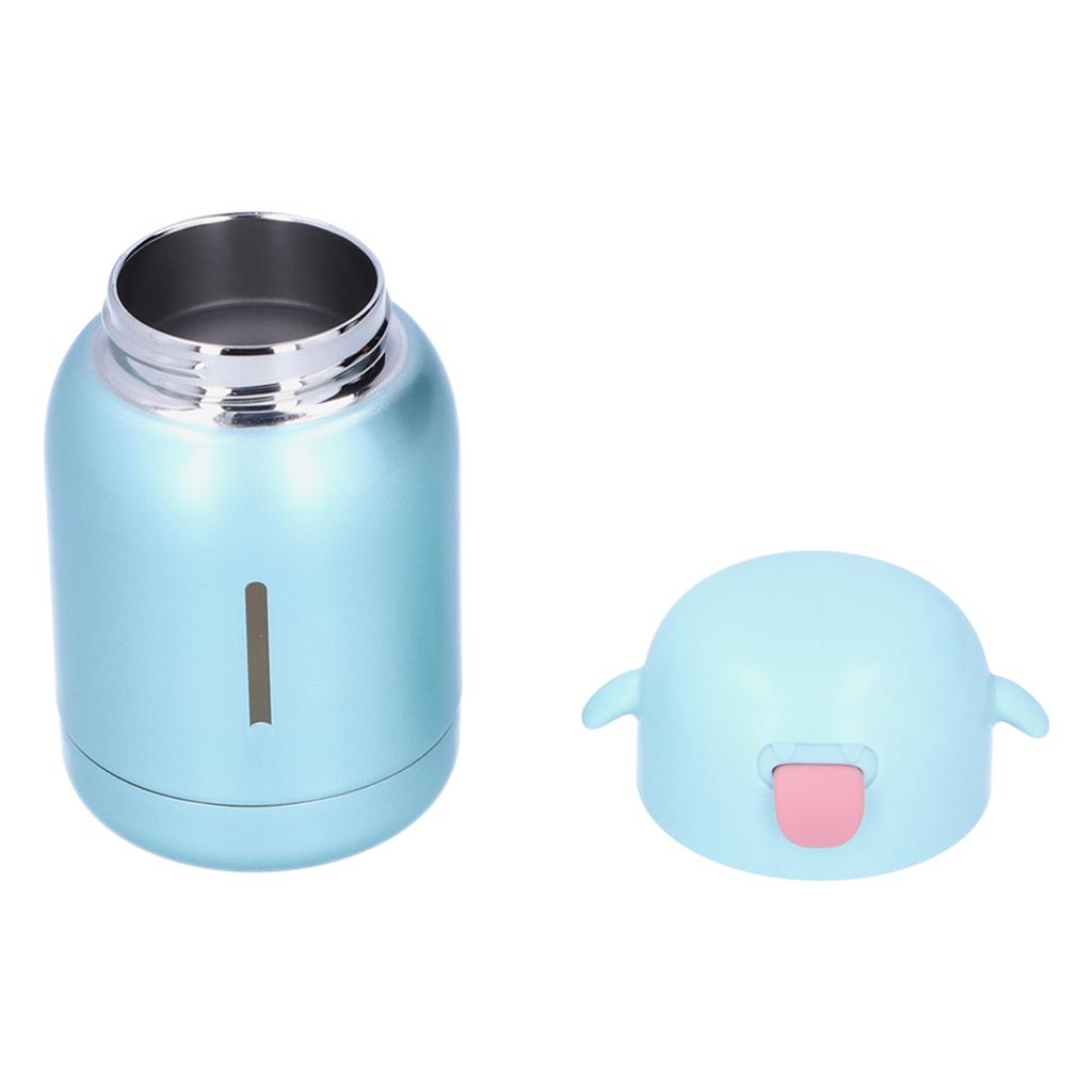 Stainless Steel Vacuum Flask Children s Mini Portable Baby Silicone Water Cup for Home SchoolGreen