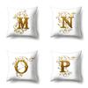 Polyester Pillow Case Car Decoration Home 26 English Letters Printed Car Waist Cushion Pillow Case