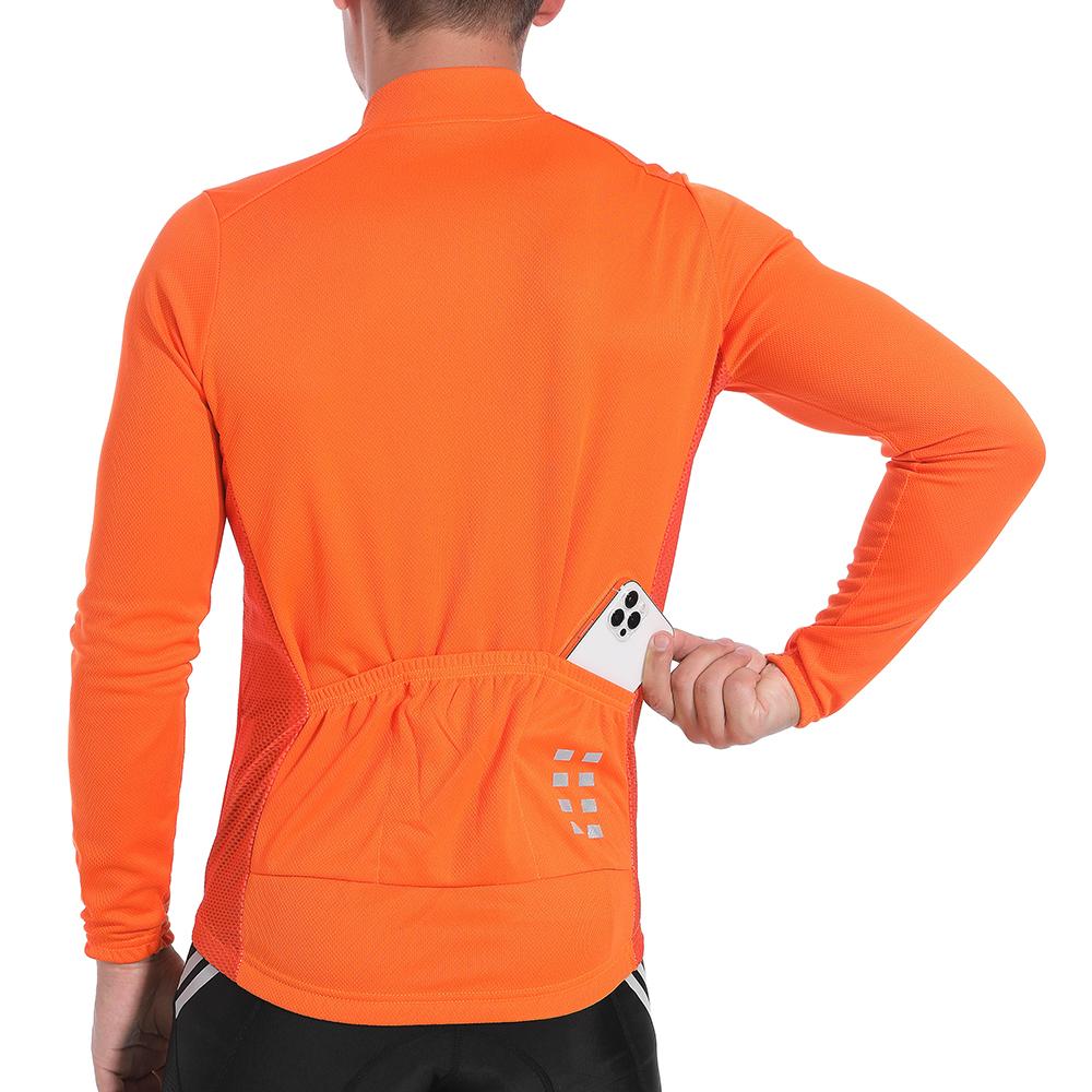 Combinaison Cyclisme Homme WOSAWE – Manches Longues Respirant + Cuissard Rembourré
