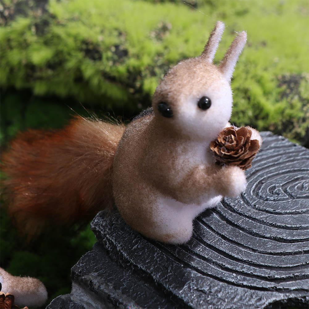 DIY Christmas Tree Decorations Foam Simulated Squirrel Pendant  Party Favors