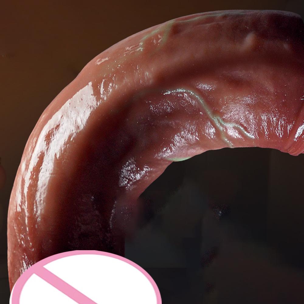 Realistické dilda Bezpečnostní materiál Vagina a anální stimulátor bodu G Dilda se silnou přísavkou Sexuální hračky pro ženy a páry