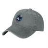 Astronaut Space Galaxy Embroidered Washed Denim Baseball Cap Vintage Style Unisex Adjustable Hat Fashion Accessory