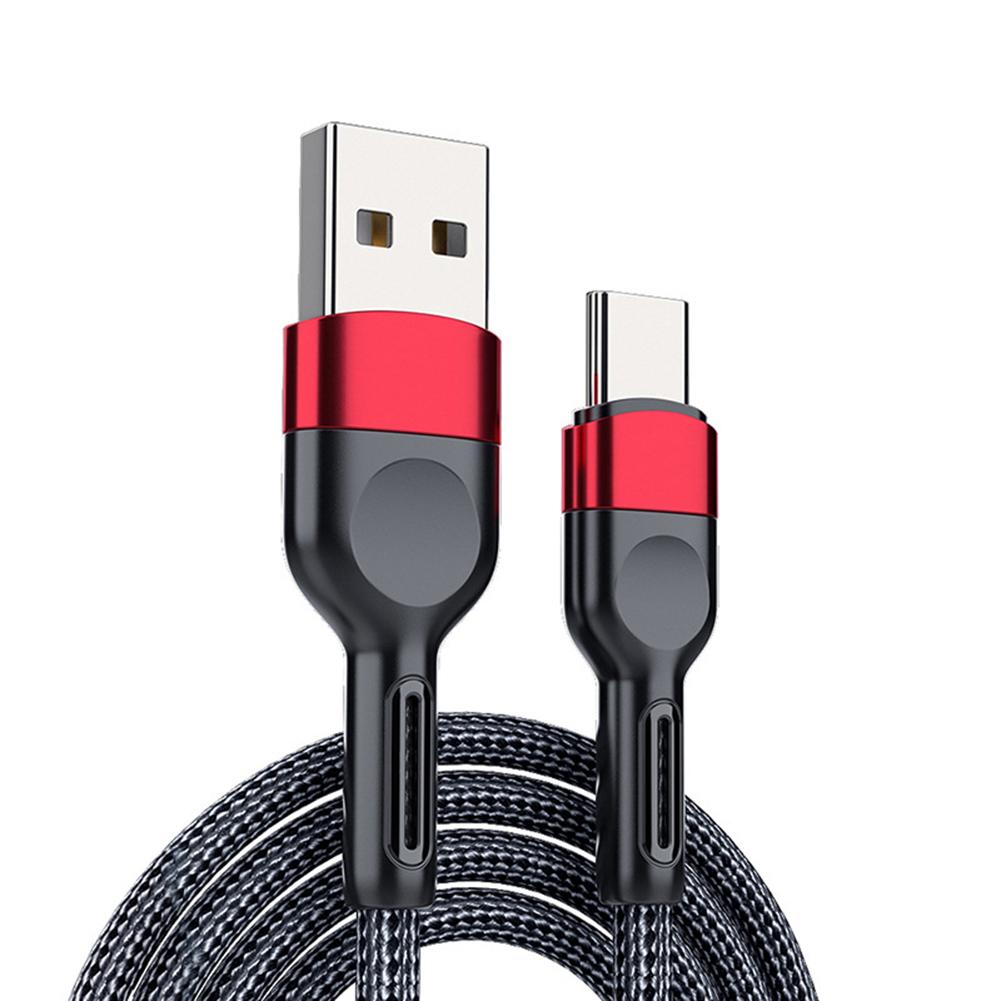 Non-slip Data Cable Type-c Fast Charging Cable Extension Charger Data Cord Compatible For Android Ios Huawei