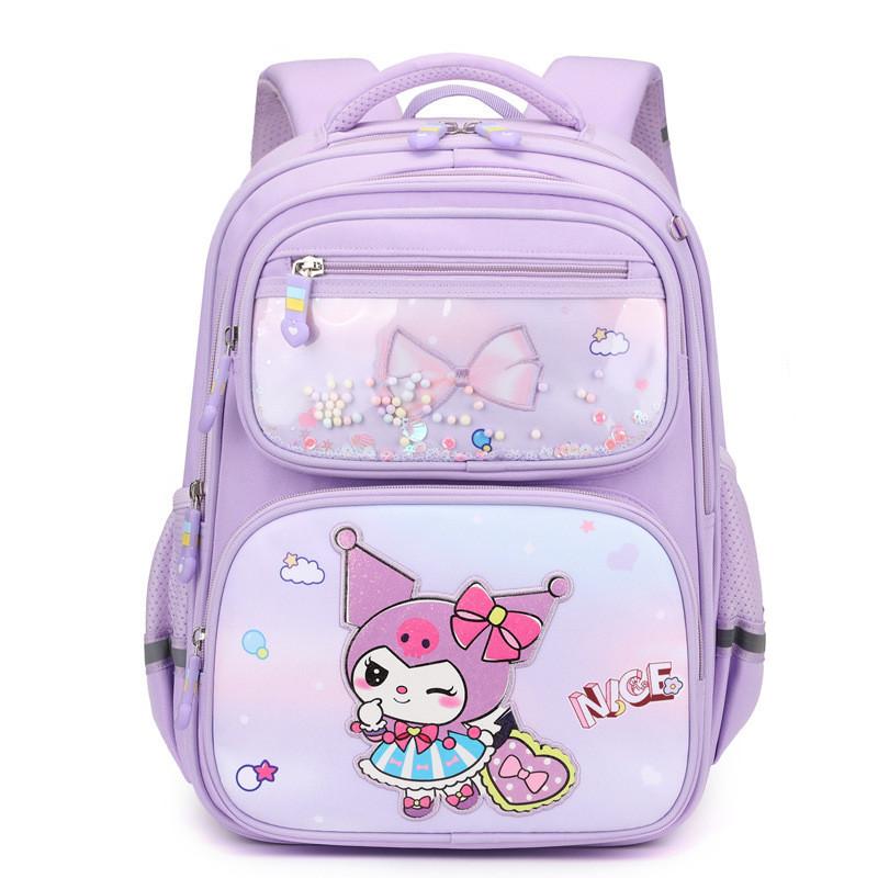 Adorable Cartoon Kids School Backpack Cute Oxford Cloth Lightweight Large Capacity Bag