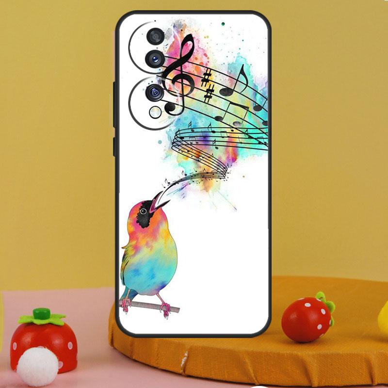 Musiknotenzeichen Klavierhülle Für Honor 200 Pro X9c X9a X8a X7a X6a X7 X8 X9 X8b X9b 50 70 90 Magic 6 5 Lite Hülle