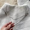 Autumn And Winter Tweed Senior Sense Of Diamond-Studded Small Incense Wind Short Jacket + Chain Skirt Two-Piece Set