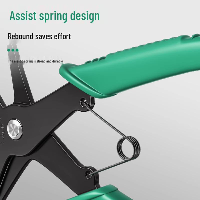 Dual-Use Multifunctional Circlip Pliers for Internal/External Bends, Spring Assembly, and Retaining Ring Handling