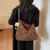 Retro fashion tote bag women 2025 commute to work large capacity shoulder bag backpack
