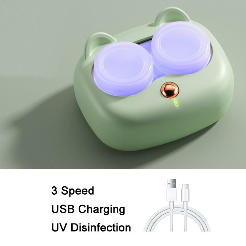 New Ultrasonic Contact Lenses Cleaner Removable Portable High Frequency Vibration Contact Lens Cleaning For Contact Lens Care