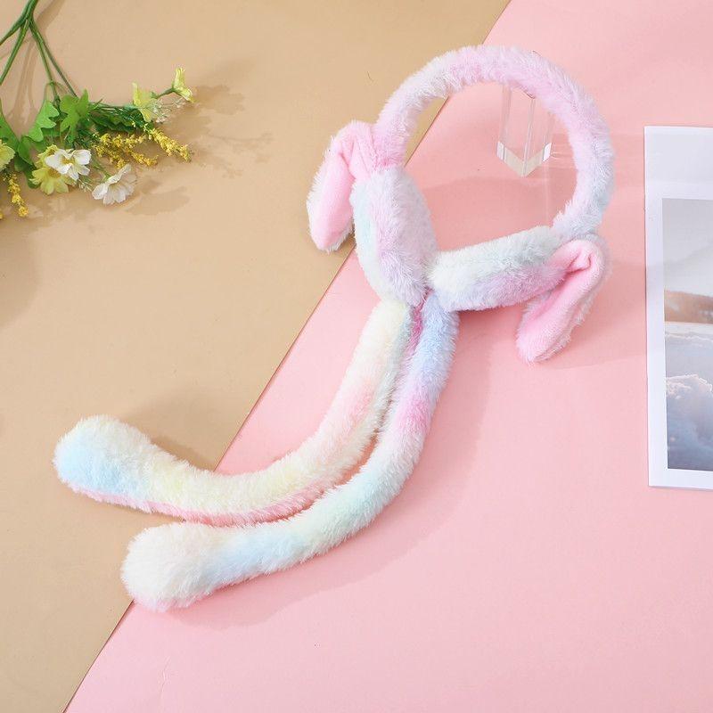Cute Douyin Ear Rabbit Plush Earmuffs for Girls - Warm, Thickened, and Cold-Proof for Winter.