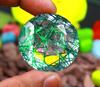 100-120 Carat Top Quality Round Shape Green Quartz Lab Created Brazil Certified Gemstone SN378