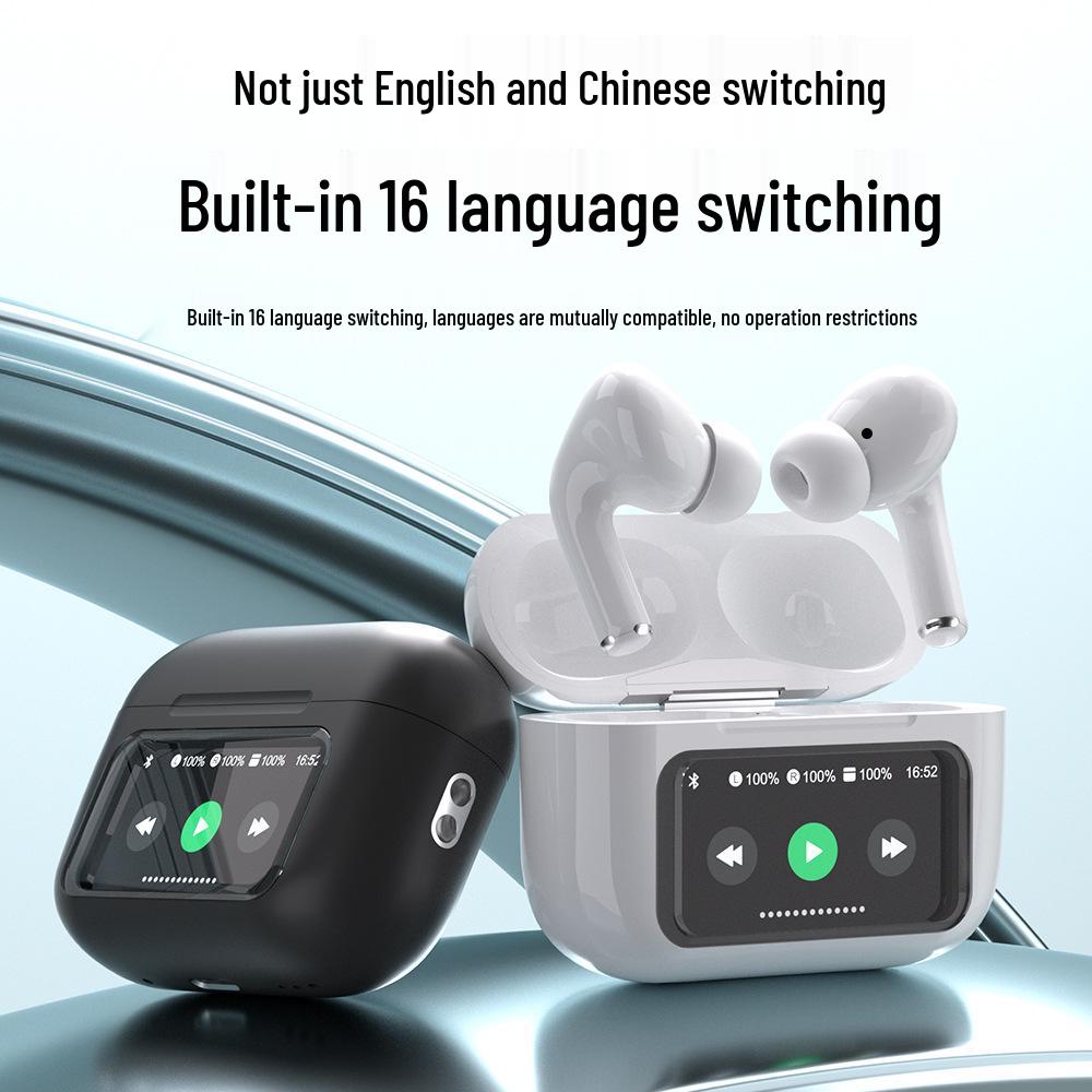 ANC Wireless Headphones with LED Smart Screen and Multifunctional Bluetooth In-Ear Design