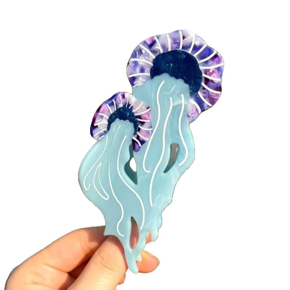 Korean Style Cartoon Animal Hair Clip Acetic Acid Cute Shark Clip Lovely Jellyfish Hair Claw Daily