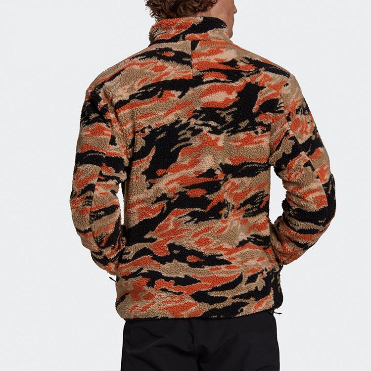 Adidas SHERPA Jacket Men's Orange Red & Color GE9897