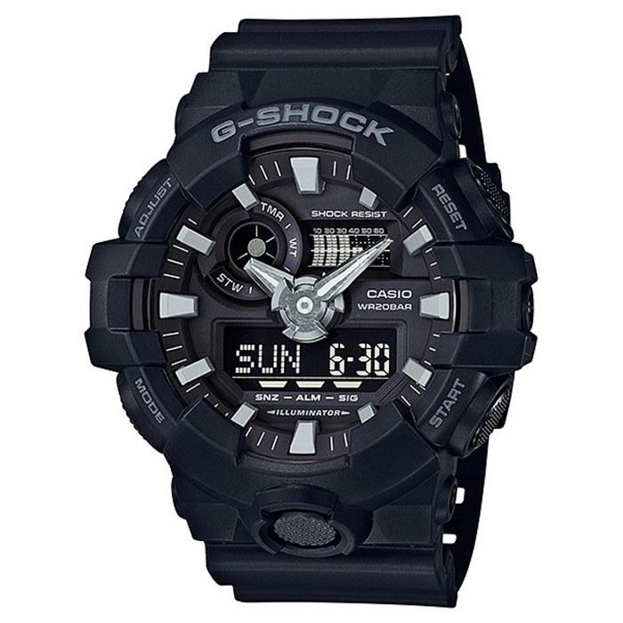 CASIO G-SHOCK GA-700-1B Men s Watch - Black/Black/Silver